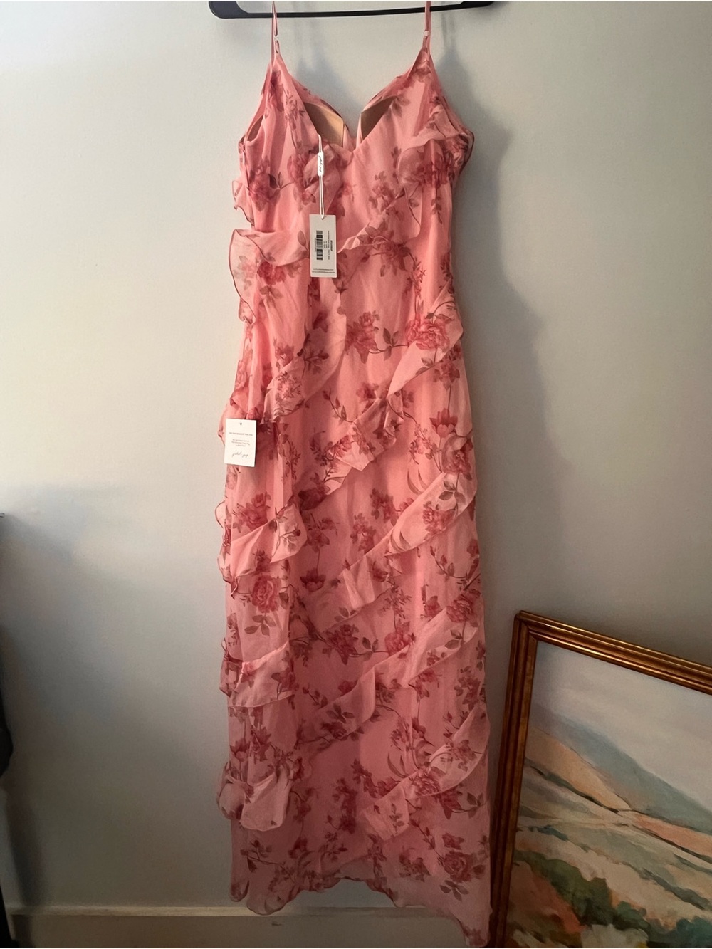 petal & pup ciao Ruffles Maxi Dress in Pink Floral - Picture 4 of 9